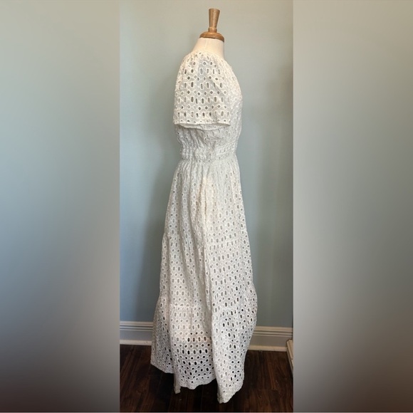 Somerset White Eyelet Maxi Dress by Anthropologie - Picture 6 of 11